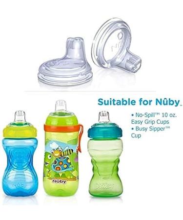 Nuby 6 Pack Replacement Silicone Spouts for No Spill Easy Grip Cup 6 Count - Best Pricing + Free Shipping - Buy Online on SooperMarket.com
