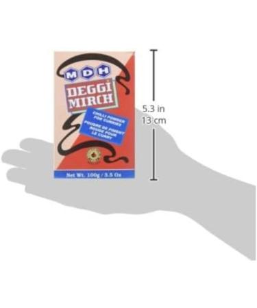 MDH Deggi Mirch Masala Chilli Powder 3.5oz - Spicy blend for authentic curries | 100g - Buy Online on SooperMarket.com