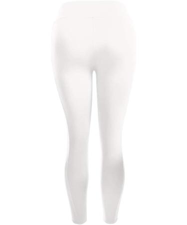 VEZAD Women's Butt Lifting Anti Cellulite Leggings - High Waisted Yoga Pants for Workout - Tummy Control Sport Tights - B-white Medium - Buy Online on SooperMarket.com