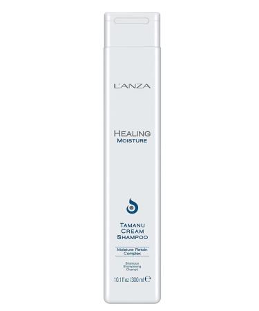 L'ANZA Healing Moisture Tamanu Cream Shampoo   Cleans  Moisturises and Refreshes Dry and Coarse Hair  Rich with Tahitian Tamanu Nut Oil  Sulfate-free  Paraben-free  Gluten-free Formula (10.1 Fl Oz) 10.1 Fl Oz (Pack of 1)