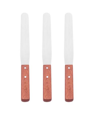 3 pieces of wax spatula non -stick wax spatula spatula wax applianter hair removal applicator spatula scrap wax application applianter spatula metal depilation wax spatula