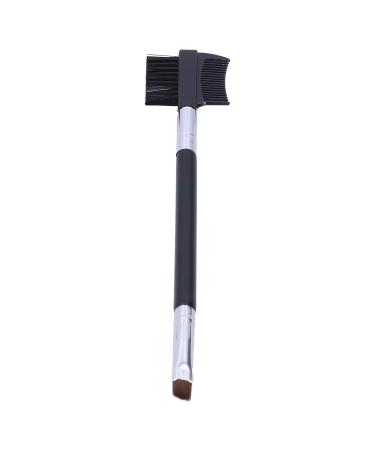 Eyebrow Brush Eyebrow Eyelash Brush Shaper Double Head Eyelash Comb Eyebrow Eyelash Makeup Tool (Double-ended long eyebrow brush)