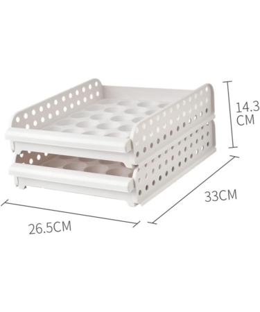 OSALADI Box 30 Fridge Eggs Drawer Containers for Food Egg Container Refrigerator Anti-collision At Home As Shown 33X26.5X14.3cm - Buy Online on SooperMarket.com