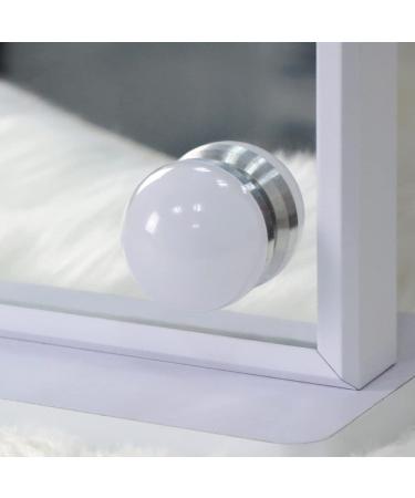 BEAUTME 20.47 x 16.22 Lighted Vanity Mirror with 3-Color Lighting & Magnification â€“ Tabletop & Wall Mounted - Buy Online on SooperMarket.com