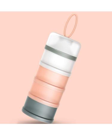 Kaptin Non-Spill Portable Baby Milk Powder Dispenser - BPA Free Snack Container (Pink) | 4 Feeds - Buy Online on SooperMarket.com