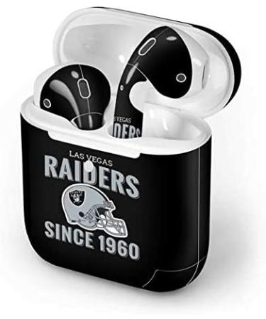 NFL Las Vegas Raiders Helmet Design AirPods Skin by Skinit - Compatible with Wireless Charging Case - Buy Online on SooperMarket.com