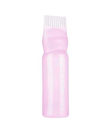 Root Comb Applicator Bottle Hair Dye Applicator Brush Applicator Bottle For Hair Root Comb Color Applicator Bottle With Graduated Scale Pink