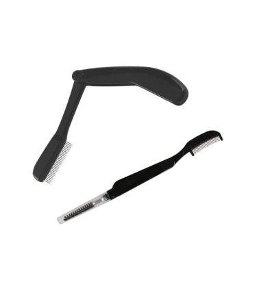 NOLITOY 2pcs Makeup Grooming Tools - Eyelash Brush & Eyebrow Combs for Women | Stainless Steel Makeup Applicators & Kit - Buy Online on SooperMarket.com