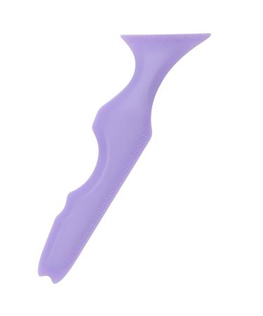 Catcan 5 in1 Eyeliner Stencils for Eyes Multifunctional Eyeliner tool Reusable Silicone Eyeliner Stencils Tool for Beginners Winged Eyeliner Defined Eyebrow Face Contour and Lip Line (Purple)