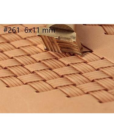 Brass Basket Weave Leather Stamp Tool for Crafting and Carving - #261 - Buy Online on SooperMarket.com