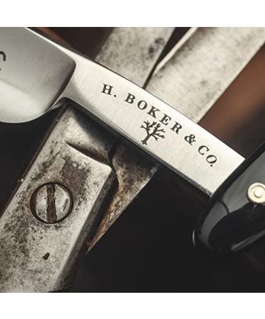 B ker Manufaktur Solingen Barber's Choice Razor - Durable Carbon Steel Blade & Classic Black Handle for Smooth Shaving - Buy Online on SooperMarket.com