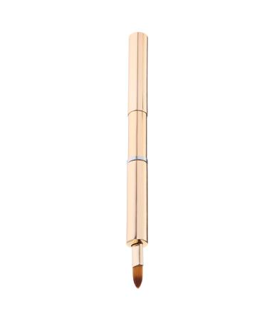 Didiseaon lip balm beauty tools aluminum make up lip brush wand lip brush for women artificial fiber lipstick lip gloss smudge stick lip balm applicator Makeup Tools 13.40X0.90X0.90CM Golden