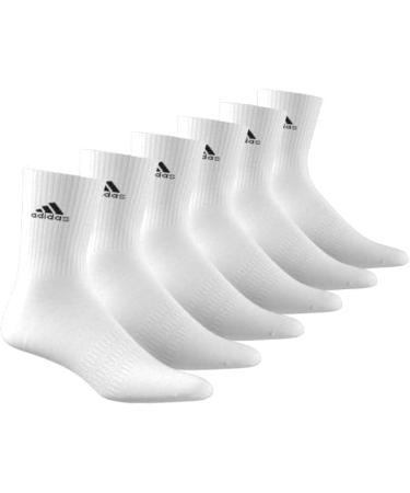 Buy adidas Unisex Cushioned Sportswear Crew Socks - 6 Pairs (White/Black) | Best International Shipping - Buy Online on SooperMarket.com