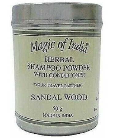 RSGM Magic Of India Herbal Sandalwood Shampoo Powder With Conditioner - 50g - Buy Online on SooperMarket.com