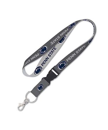 NCAA Penn State University Nittany Lions Premium Lanyard Key Chain, Charcoal Edition