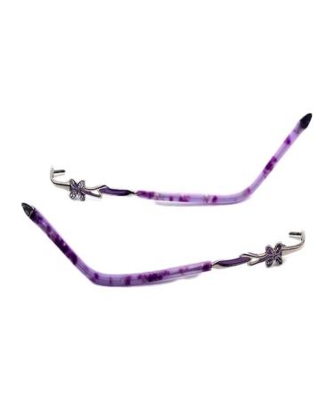 Ranara replacement glasses end tips glasses glasses 1 pair of glasses replacement bars metal-glasses repair parts bracket for borderless inlet glasses purple