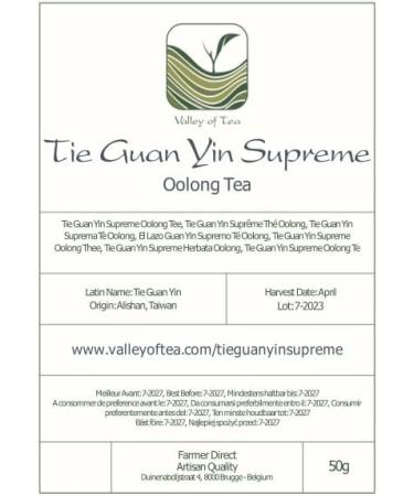 Premium Tie Guan Yin Oolong Tea - Roasted Iron Goddess of Mercy - 50g - Buy Online on SooperMarket.com