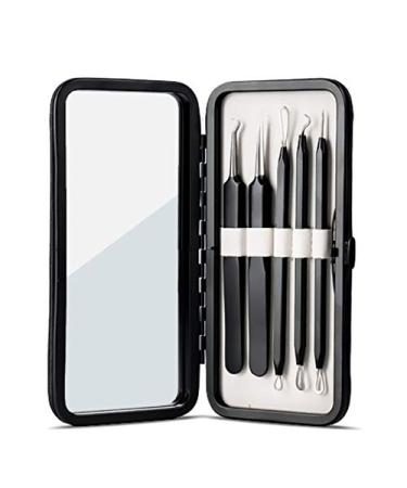 Pete & Pedro Acne & Blackhead Remover Skin Care Tool Set for Men & Women - 5 Piece Pimple Popper Kit + Mirror! | Removal of Whiteheads  Zits  Black Heads  Comedone Extractor | As Seen on Shark Tank