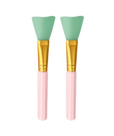 Face Mask Brush Set - Silicone Makeup Applicator and Facial Mask Brush for Applying Charcoal Mask Mud Peel Lotion Body Butter Serum Clay Serum Facial Skincare Products - 2 Soft Silicone Brushes