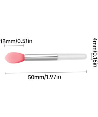 Silicone Lip Brushes Mini Lip Scrub Exfoliating Brush Reusable Lip Balm Applicators 10pcs for Lip Care Lip Gloss Lip Masks Eyeshadow Pink - Buy Online on SooperMarket.com