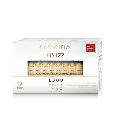 Crescina Transdermic Re-Growth HB 177 Hair Booster Hair Growth Treatment 1300 Woman 40 Vials