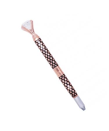 Baluue 3 Embroidery Pen Eyebrow Pen Brow Pencil Makeup Pen Makeup Tool Golden Aluminum Alloy