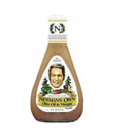 Newman's Own Olive Oil & Vinegar Salad Dressing 16 oz (Pack of 6) ( Value Bulk Multi-pack)