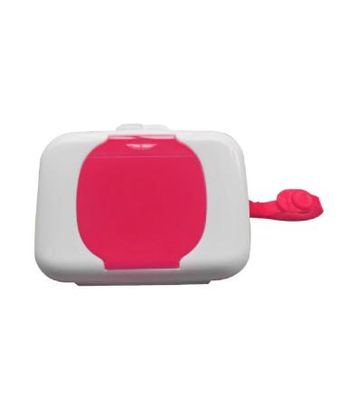 Hand Mouth Wet Wipe Box Portable Refillable Baby Wipes Dispenser Holder Wipes Carrying Cases for Travel Tissue Box Red