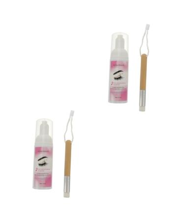 NOLITOY 2pcs Eyelash Cleansing Mousse Lash Shampoo Lash Cleaner Lash Foam Lash Wash Eye Makeup Remover Liquid Eye Make up Removers Make up Mascara Eye Cleaner 2 in 1 Extend Plastic