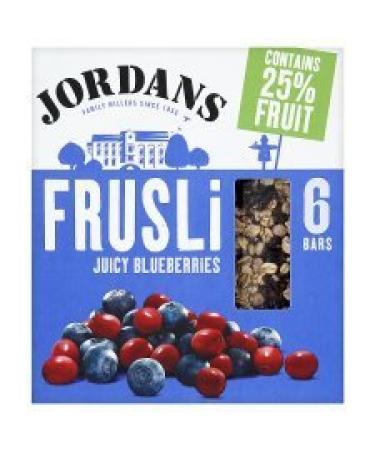 Jordans Frusli Juicy Blueberries 6 X 30G