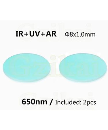 Gzikai 8mmx1mm 650nm UV AR IR Cut Filter - Pack of 2 | Optical Blocking Glasses Filter for Camera Lens - Buy Online on SooperMarket.com
