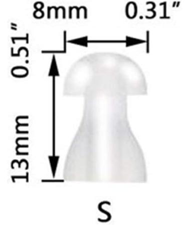 JIAHAO 10 Small Soft Replacement Mushroom Eartips Domes for Siemens BTE Hearing Aids - Buy Online on SooperMarket.com