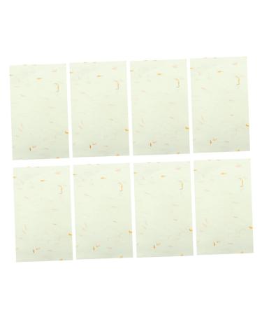 STOBOK 40 sheet Writing Drawing Elegant Chinese Supplies Xuan Paper for School Leaf Natural Unique White