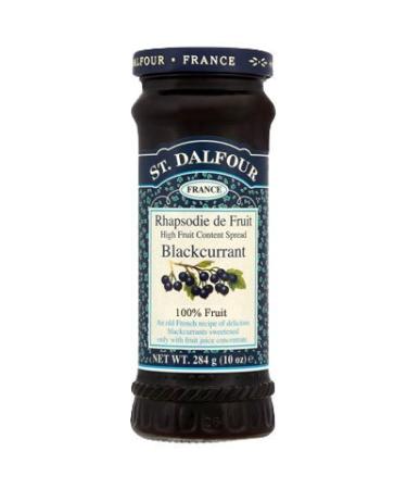 (2 Pack) - St Dalfour - Blackcurrant Fruit Spread | 284g | 2 PACK BUNDLE