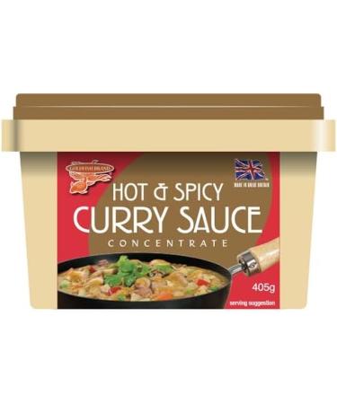 Goldfish Hot & Spicy Curry Sauce Concentrate 405g (Pack of 2) - Authentic Flavor for Homemade Curry Dishes | Fiery Flavor | Traditional Spices - Buy Online on SooperMarket.com