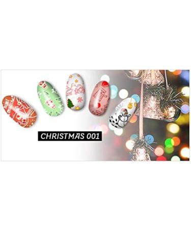 Christmas Theme Nail Art Stamping Plate - Winter Snowflake, Cartoon Snowman, Santa, Turkey Dinner Pattern - DIY Manicure Print Tool - Buy Online on SooperMarket.com