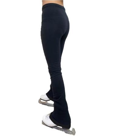 UniqGarb Figure Skating Practice Pants - Polar Fleece Thermal Black/Blue/Purple - Adult M (8-10) - Buy Online on SooperMarket.com