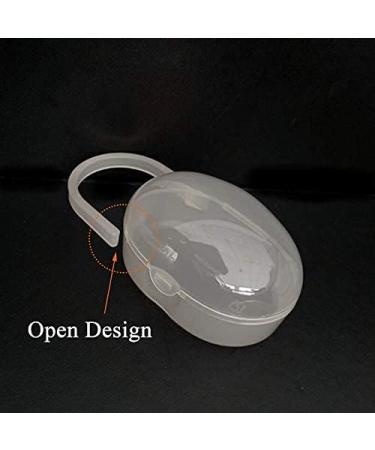 Transparent Baby Dummy Case - Portable Pacifier Storage Box for Travel | 3 Pack Schnuller Holder - Ideal for Outdoor Use - Buy Online on SooperMarket.com