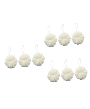 NOLITOY 9 Pcs Mesh Bath Ball Shower Ball Miss Cushion Spa