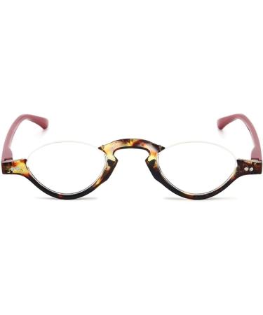 Koosufa Anti Blue Light Reading Glasses for Men & Women | Fashion Semicircular Floral Filter | Anti-Fatigue Visual Aid | Strengths 1.0 to 3.5 - Buy Online on SooperMarket.com