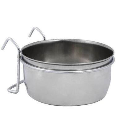 Nobby Stainless Steel Bowl with Clamp 300 ml 9.5 cm silver 9.5 cm