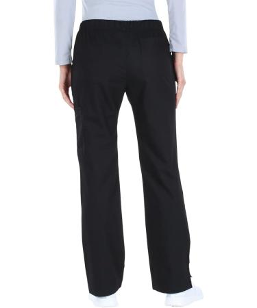 Olivia Rae Women's Elastic Waistband Stretch Scrub Pant - Medium, Jet Black - Buy Online on SooperMarket.com