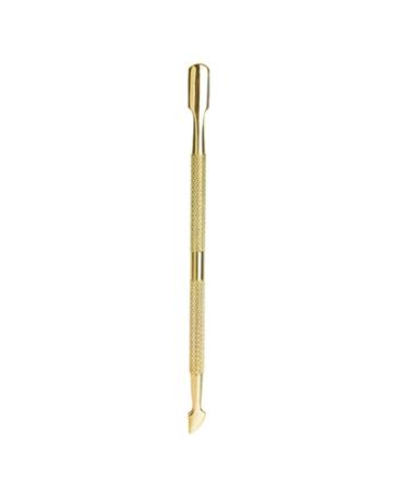 Double Side Rust-Proof Nail Pusher Stainless Steel Anti-Slip Solid Nail Tool Exfoliating Accessories Super nice elegant Nails Tool-Golden