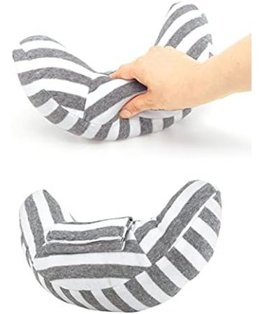 Kids Car Seat Belt Shoulder Pad 2pcs - Soft Comfort & Safety Cushion for Children - Grey Stripe - Universal Fit - Travel Pillow & Neck Support - Car Accessories for Boys & Girls - Buy Online on SooperMarket.com