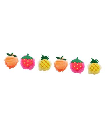 Angoily 6 Pcs Mesh Bath Sponge Back Loofah Beach Hair Accessories Loofah Mitt Sponges Mesh Bath Ball Exfoliating Loofah Mesh Body Poufs Loofah Bath Sponge Mesh Pouf Bath Ball Cushion Large 1 Count (Pack of 1)