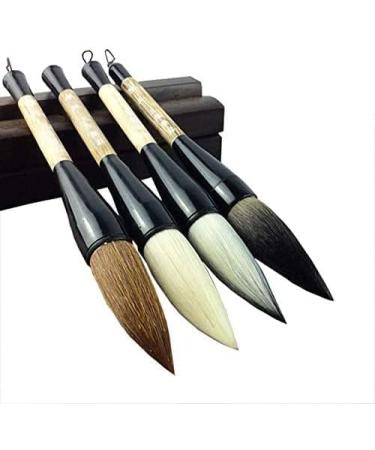 Large Wolf Hair Calligraphy Brush - Traditional Chinese & Japanese Sumi Drawing Tool - Buy Online on SooperMarket.com