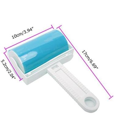 iLifeTech Reusable Lint Roller Sticky Lint Brush for Dog Cat Hair Remover Washable Sticky Roller for Clothes Carpets - Medium Size 2 Piece Set Blue - Buy Online on SooperMarket.com