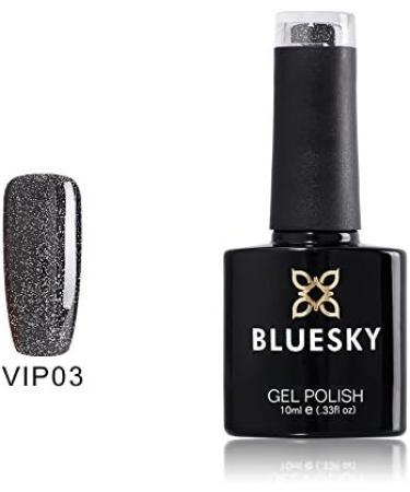 Bluesky Gel Nail Polish Shimmer Set Shimmer Glitter Gold Pink Silver Purple (Requires Curing Under Uv/Led Lamp) 10 ml - Buy Online on SooperMarket.com