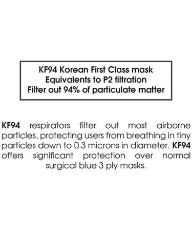 PACK OF 20 GoodDay Korean Black KF94 Certified Dust Masks for Adults - Individual Packages | 20 pcs - Buy Online on SooperMarket.com