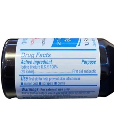 Swan Iodine Tincture 2% USP 1oz 1/2/4/6 Pack - First Aid Antiseptic - Buy Online on SooperMarket.com